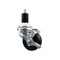 Service Caster 3'' SS Phenolic Swivel 1-1/2'' Expanding Stem Caster with Brake SCC-SSEX20S314-PHS-TLB-112 - alternate 1